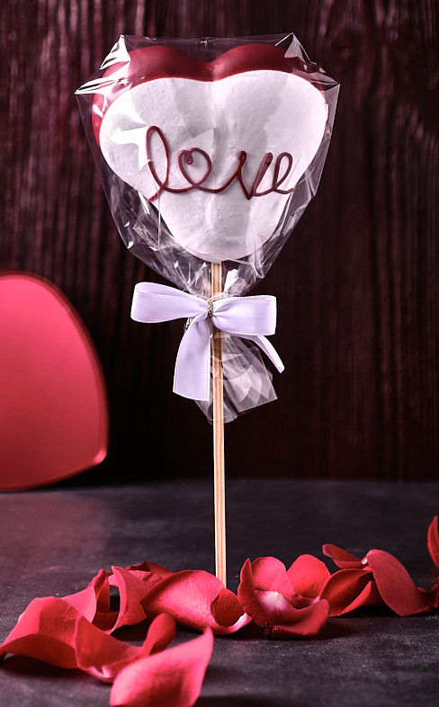 Baiser Lolly Himbeer