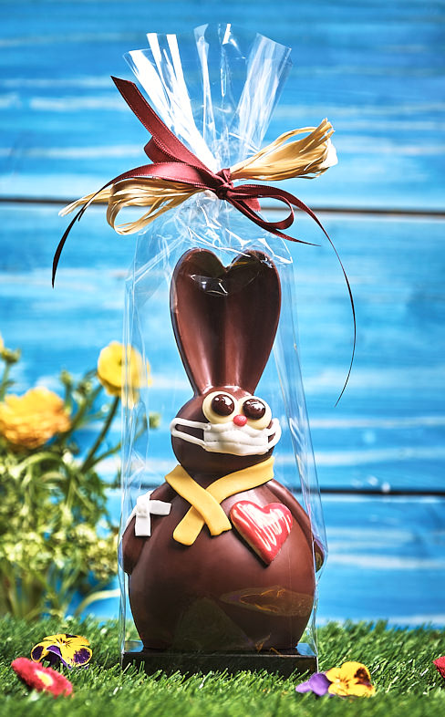 Schoko-Osterhase Herzerl