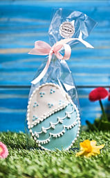 Lebkuchen-Osterei zartblau