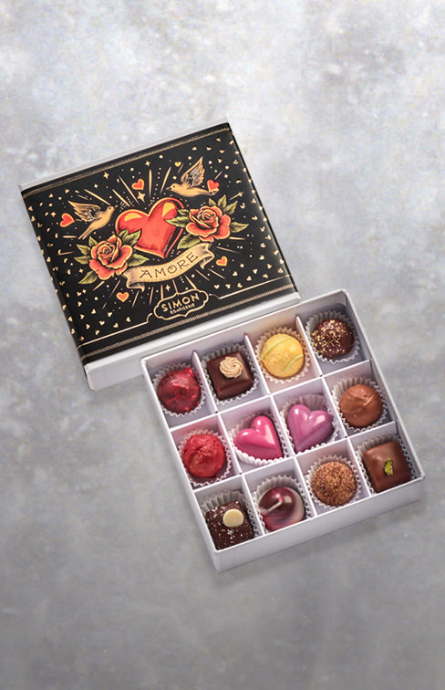 Tattoo Amore-Herz mit Alkohol